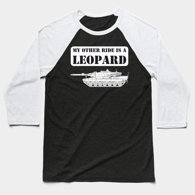 My other ride is a LEOPARD Baseball T-Shirt by FAawRay